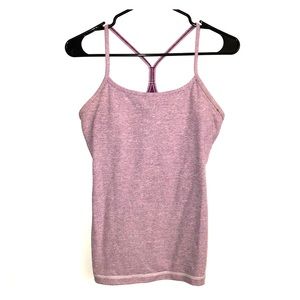 Lululemon Racerback Tank, Size 8, Purple and white